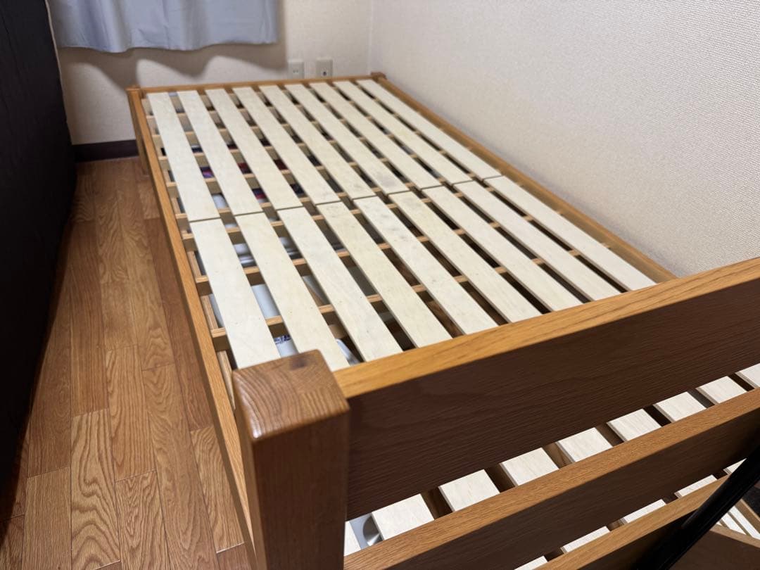 シングルベッド　無印　オーク材突板(3月以降処分)