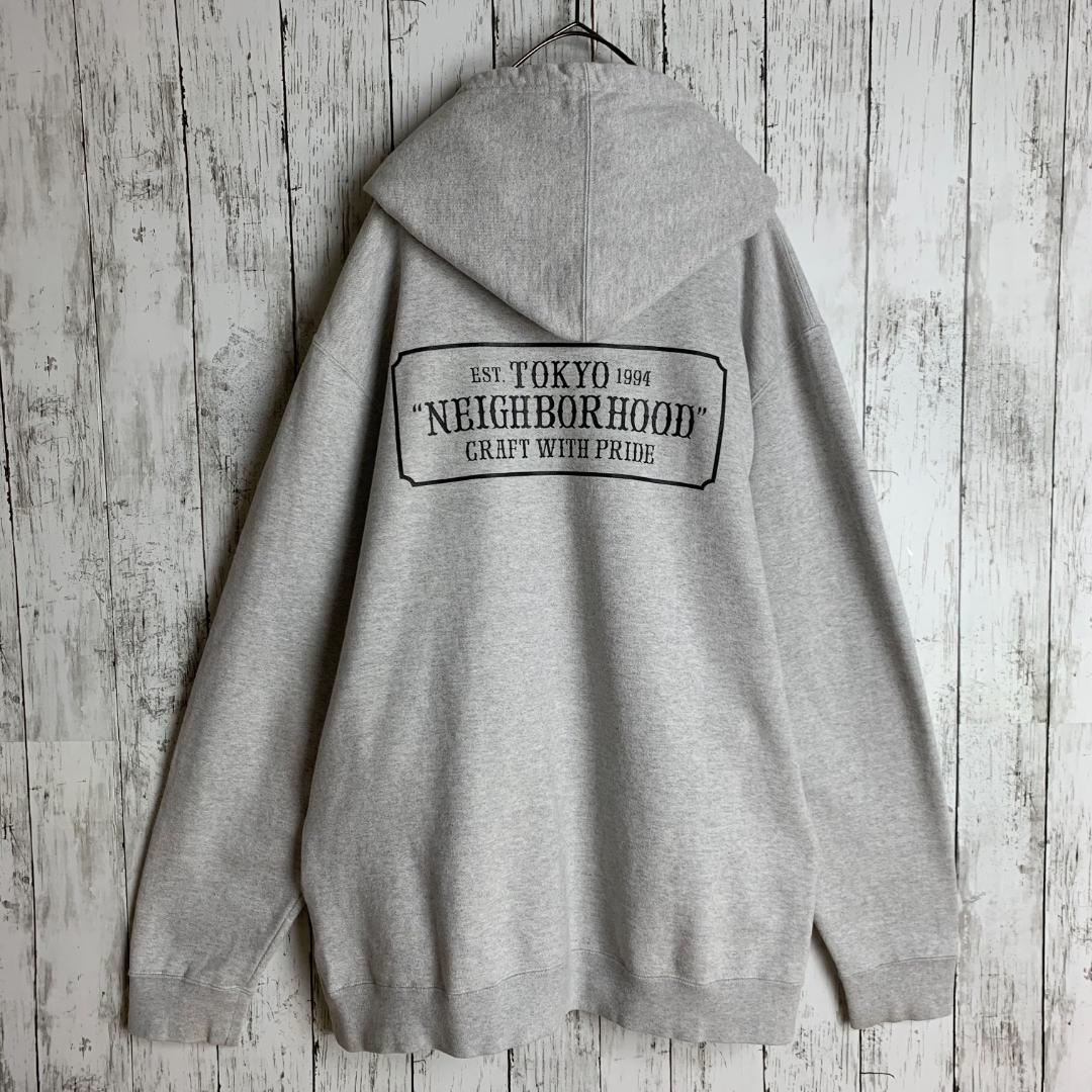 【ビッグシルエット】ネイバーフッド☆バックBOXロゴ入りパーカー/2593.