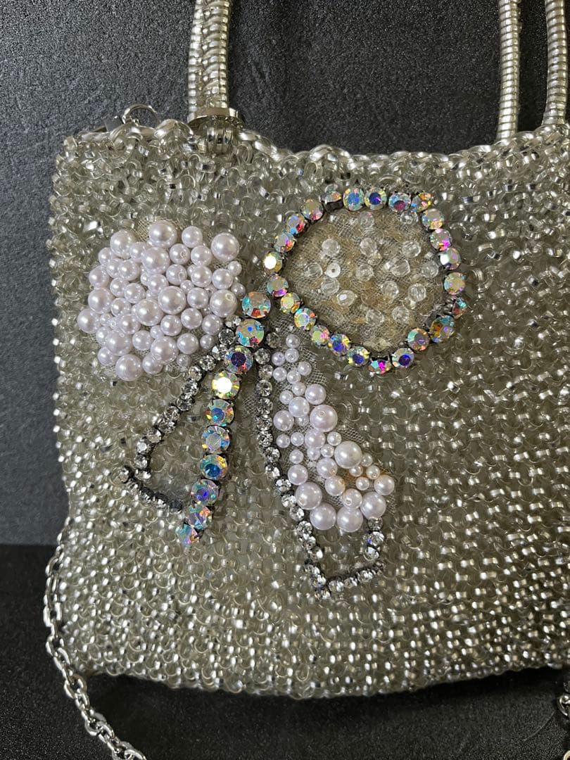 アンテプリマのシルバー2wayショルダーバッグ