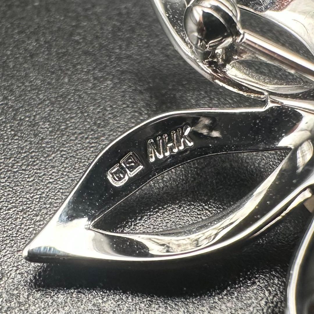 極美品✨　MIKIMOTO ミキモト　パール　ブローチ　ロゴ　刻印　1135