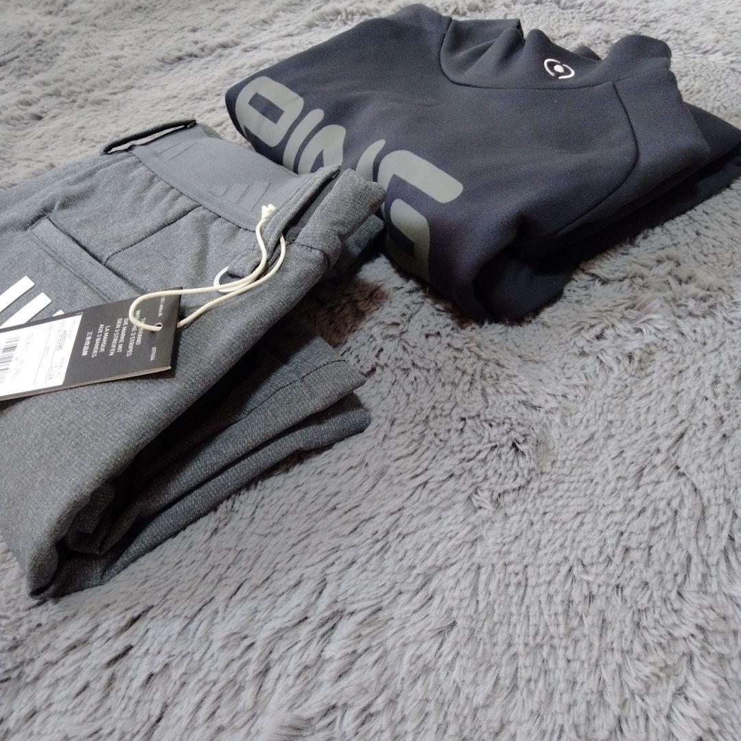 adidas/PING♡モックネック/裏起毛スカートS-M ゴルフ/スポーツ