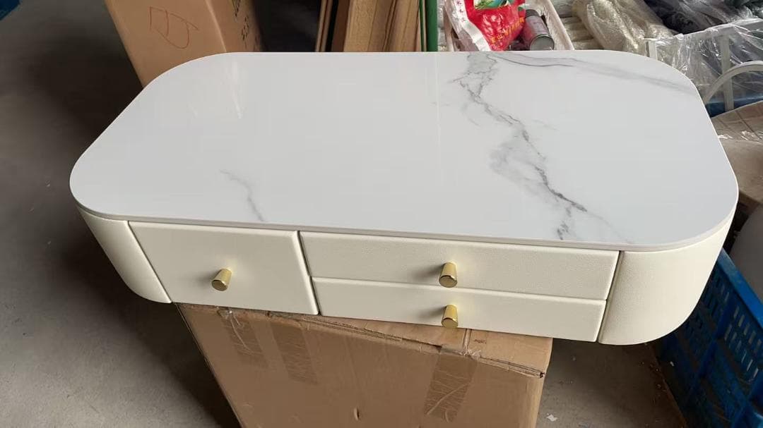 ホワイト ドレッサーデスクのみ訳あり品　写真をご確認 J204-80-23