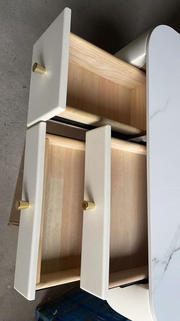 ホワイト ドレッサーデスクのみ訳あり品　写真をご確認 J204-80-23