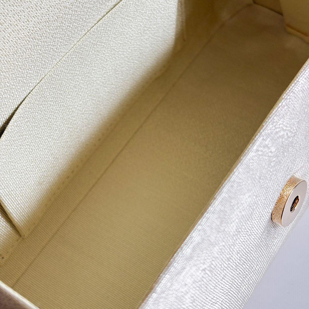 B品 和装バック シルバー 礼装用No144