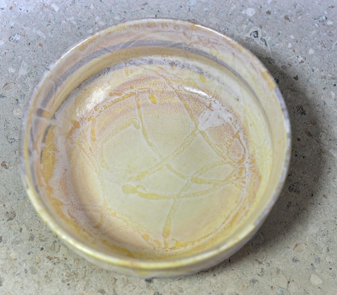 値下げ、藤平正文作京焼　丸平水指　お茶道具/共箱