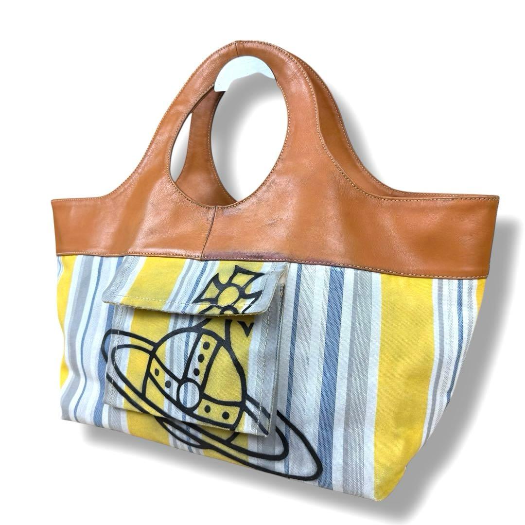 ヴィヴィアンウエストウッド ハンドバッグ ビッグオーブ Dickson イエロー