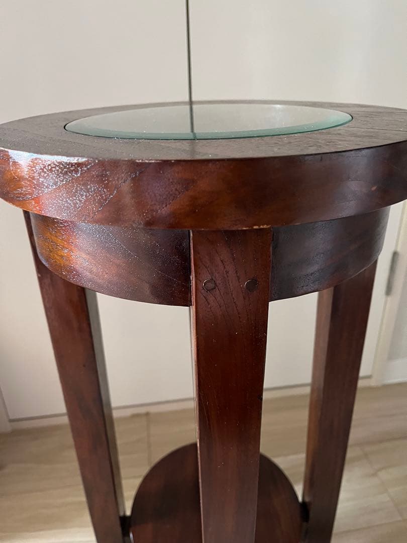 天然木　チーク　サイドテーブル30cm