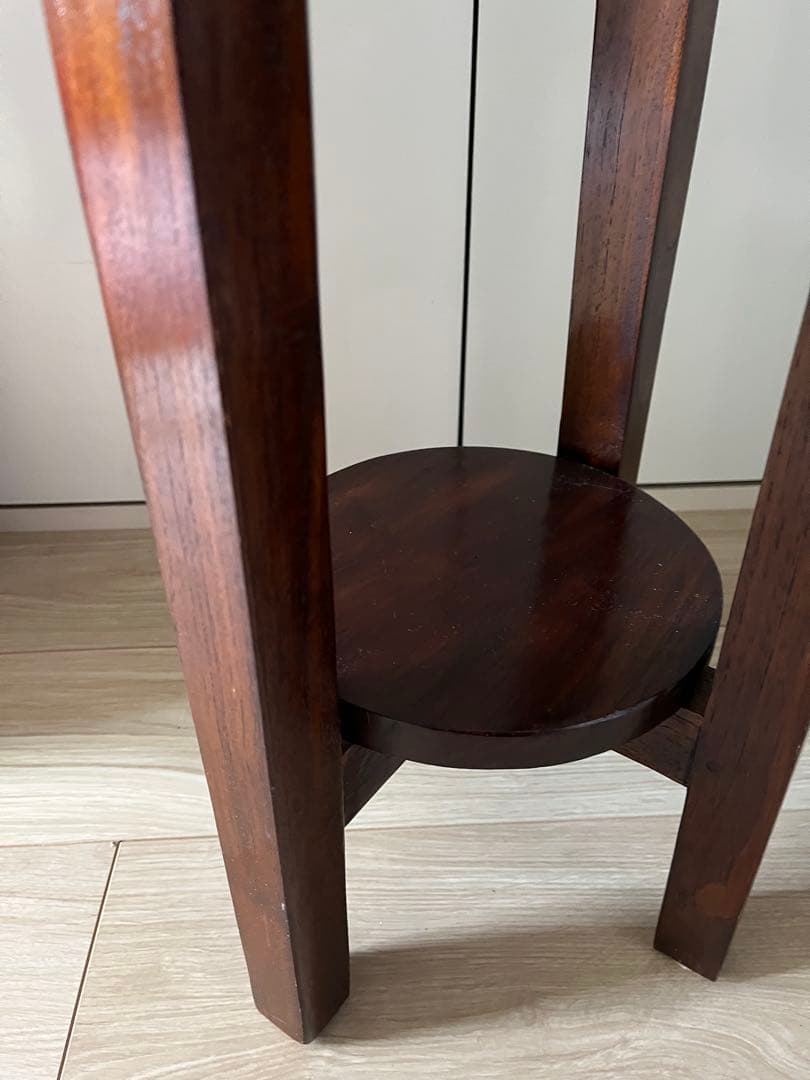 天然木　チーク　サイドテーブル30cm