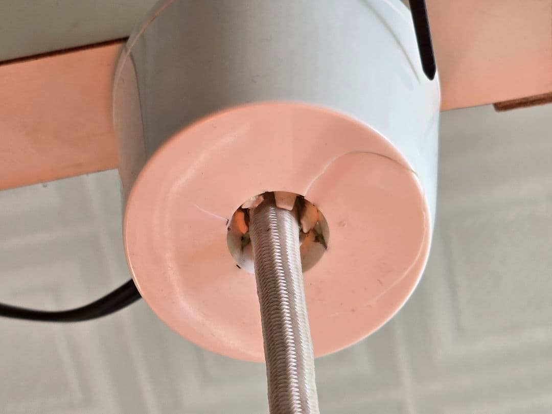 昭和レトロ 日立 ペンダントライト オレンジ スペースエイジ