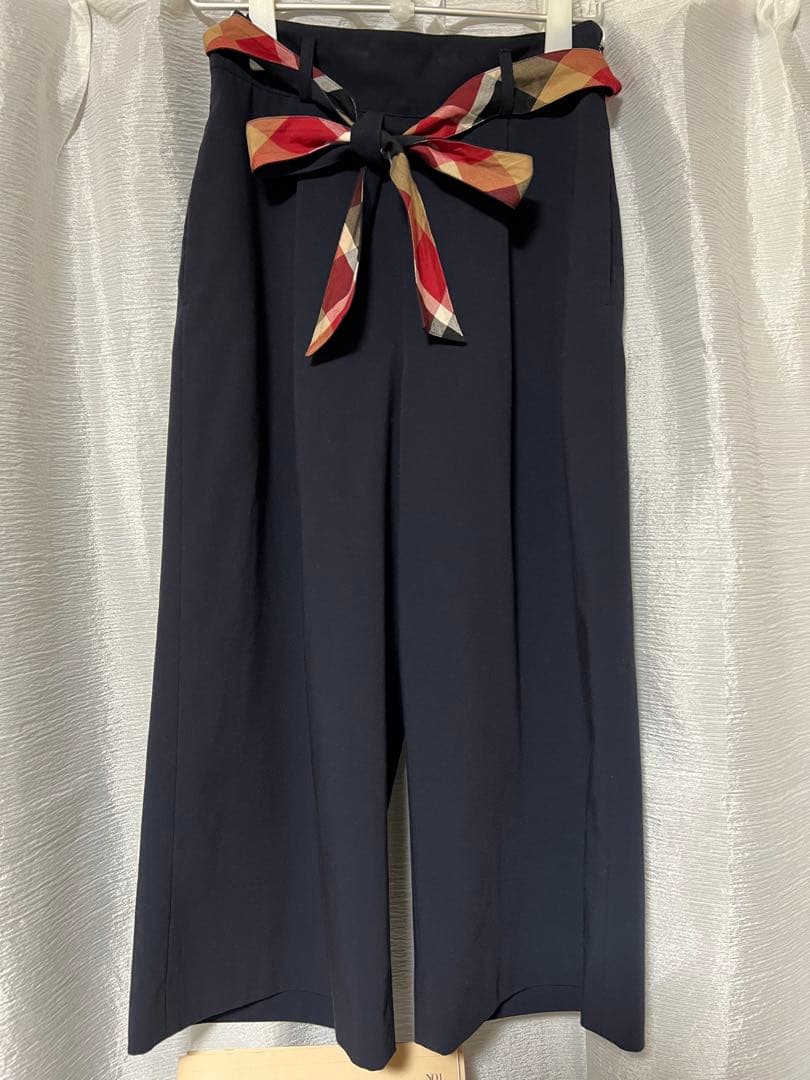 BLUE LABEL CRESTBRIGEブルーレーベル ワイドパンツ38美品