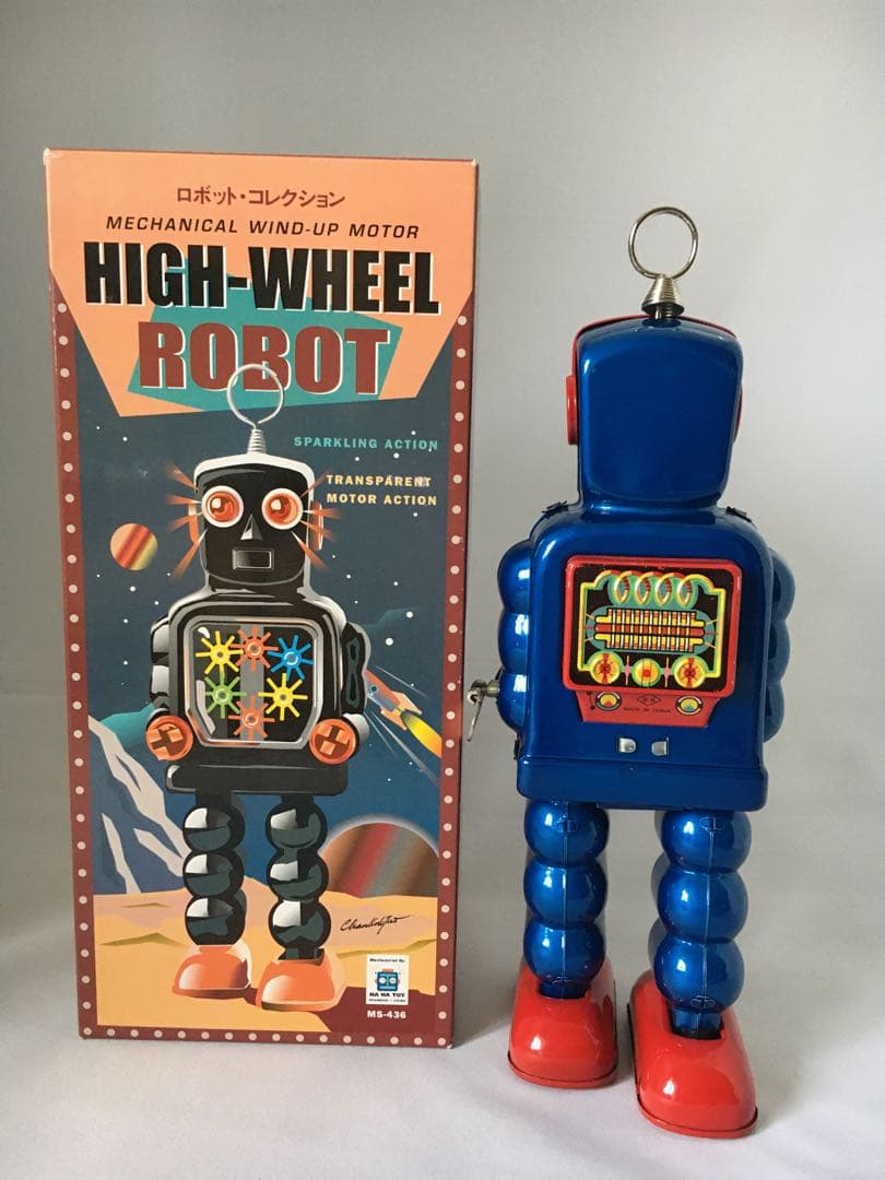ブリキロボット　ハイホイールロボット　復刻ロボット