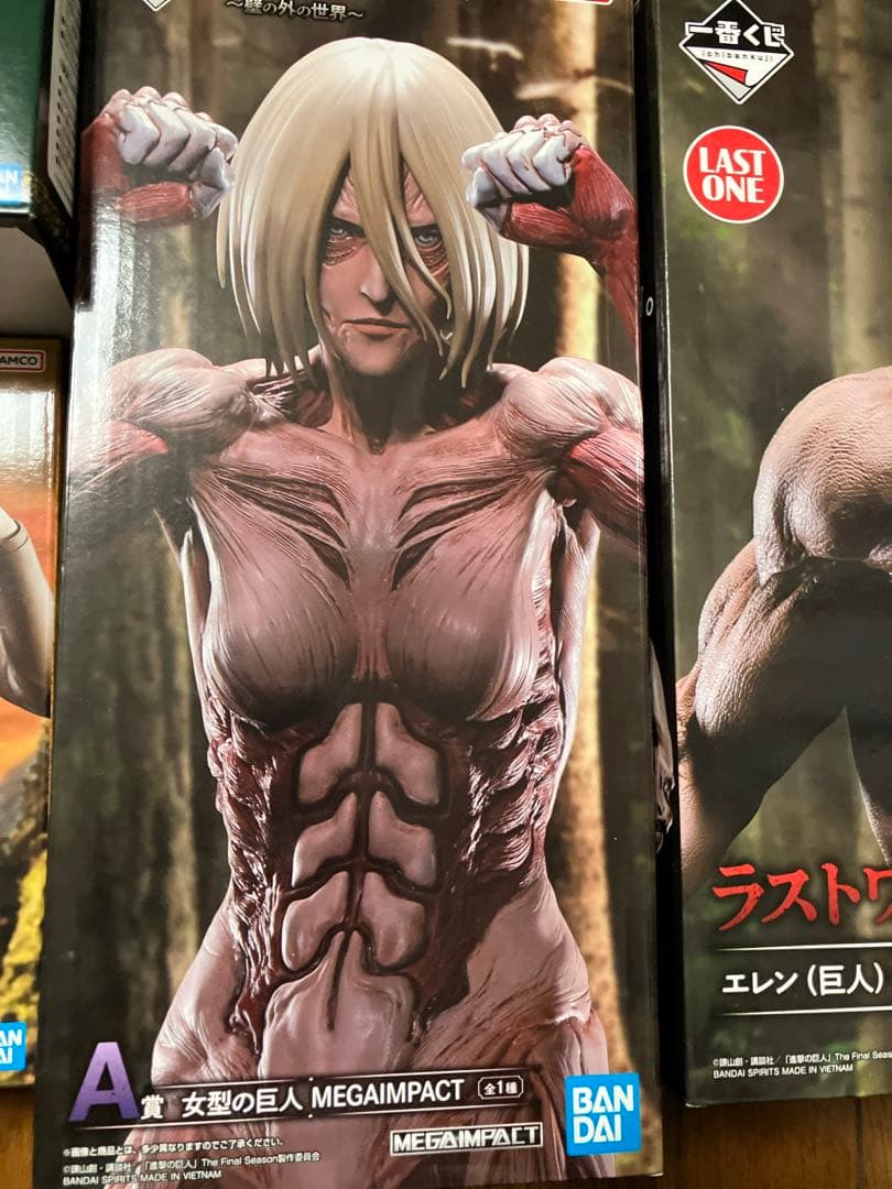 新品未開封　進撃の巨人　一番くじ　上位賞コンプリート＋ラストワン　エレン（巨人）