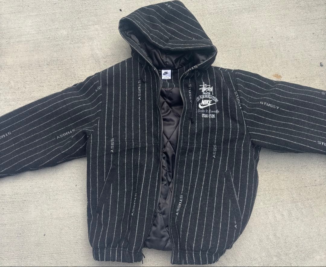 Nike Stussy コラボ ストライプジャケット