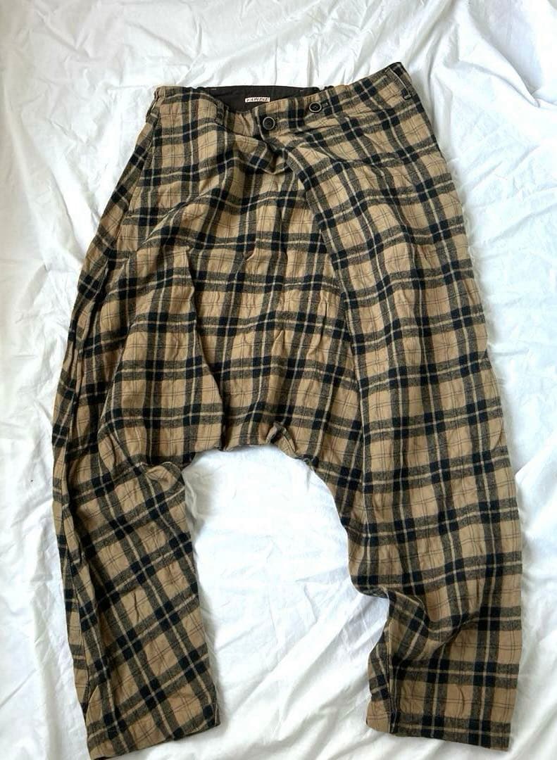 キャピタル　ウールタータンチェックサルエルパンツ サイズ1 KAPITAL