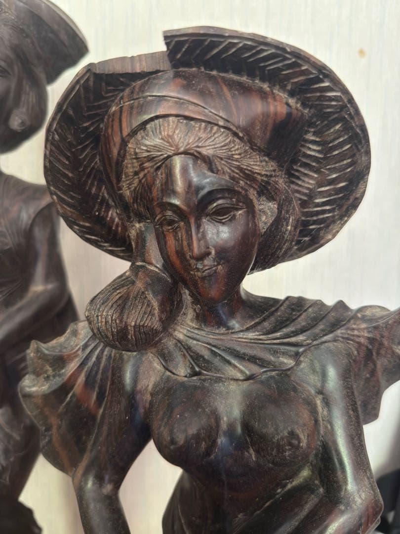 アジア雑貨　インド　置物　神様　レトロ雑貨　木彫り　仏　セット売　ヴィンテージ