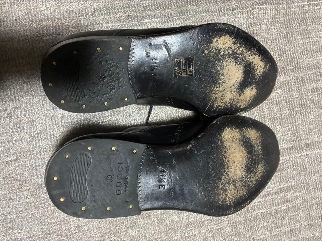 GUCCI ブラック ビジネスシューズ　革　41.5E 26.5位