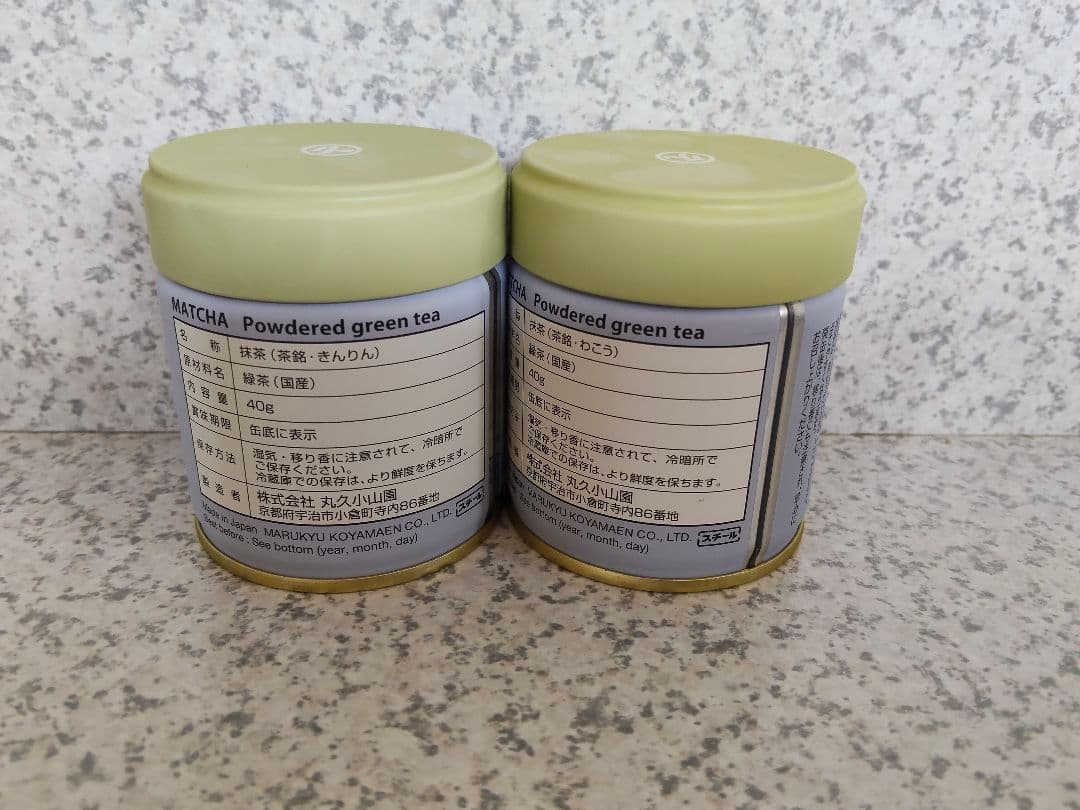 【説明欄必読】宇治 丸久小山園 抹茶 金輪40g缶 和光40g缶【転売禁止】