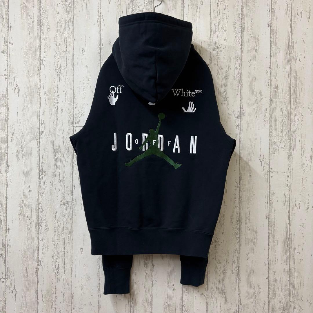 【激レア】AIR JORDAN OFF-WHITE パーカー　スウェット　刺繍