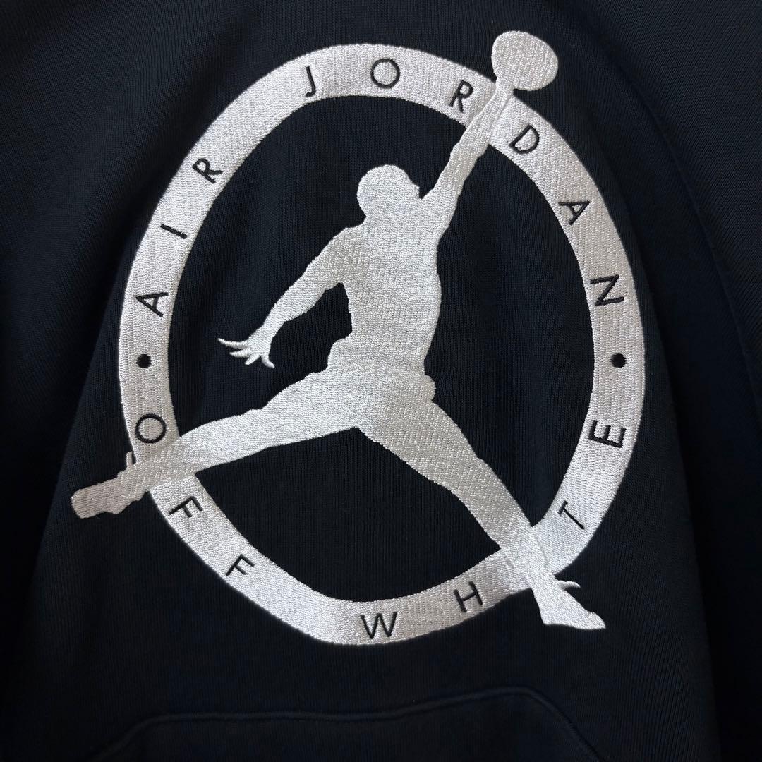 【激レア】AIR JORDAN OFF-WHITE パーカー　スウェット　刺繍