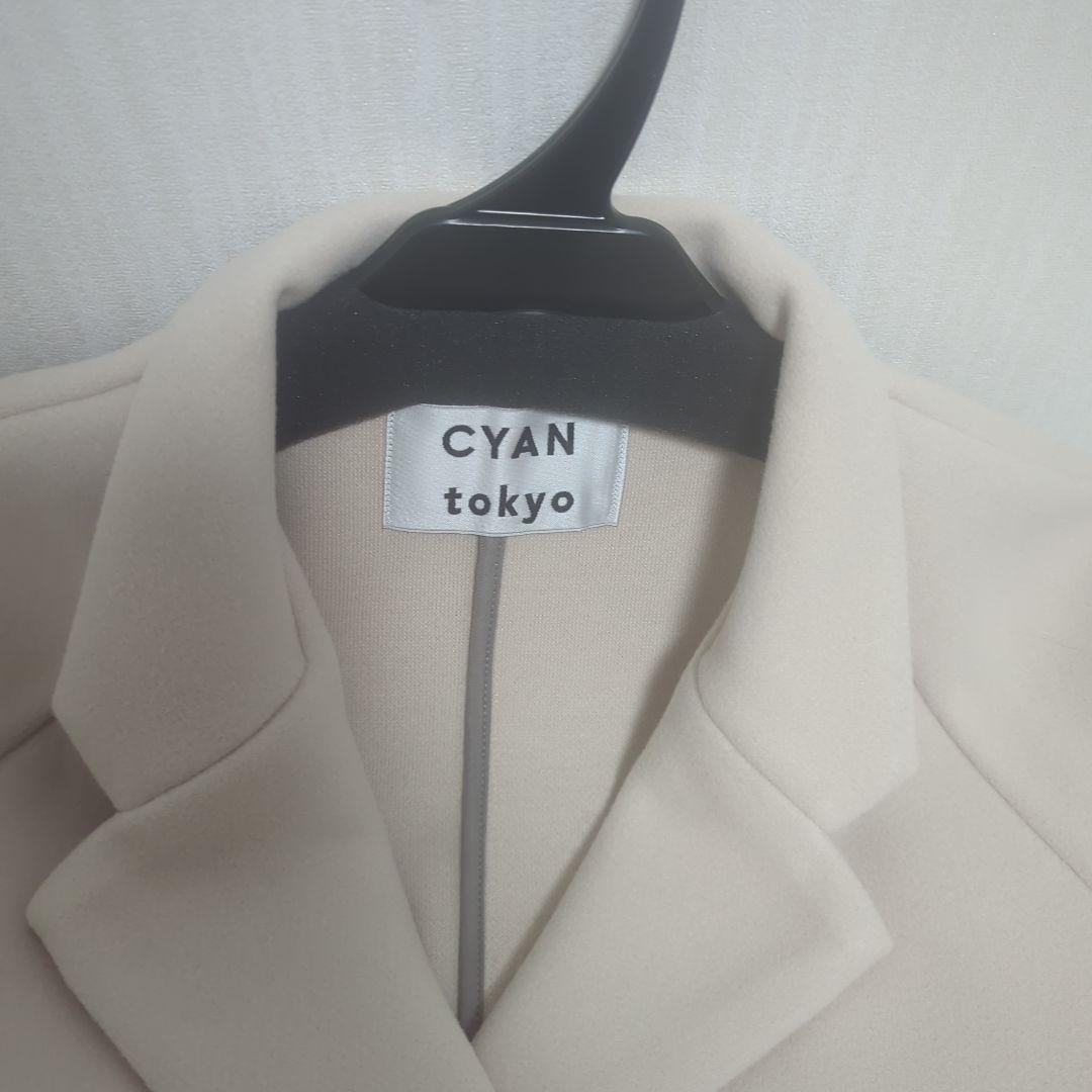 新品未使用　CYAN - tokyo ダブルフェイスグログランハーフジャケット