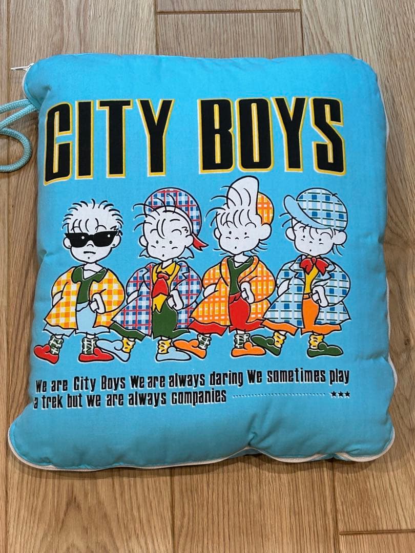 【ほぼ未使用】　CITY BOYS 肌がけ枕セット×2クッション×1