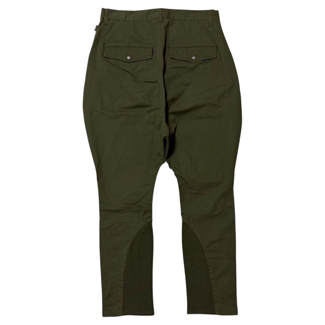 glamb 裾リブ ストレッチ ジョッパーズ サルエル パンツ カーキ S