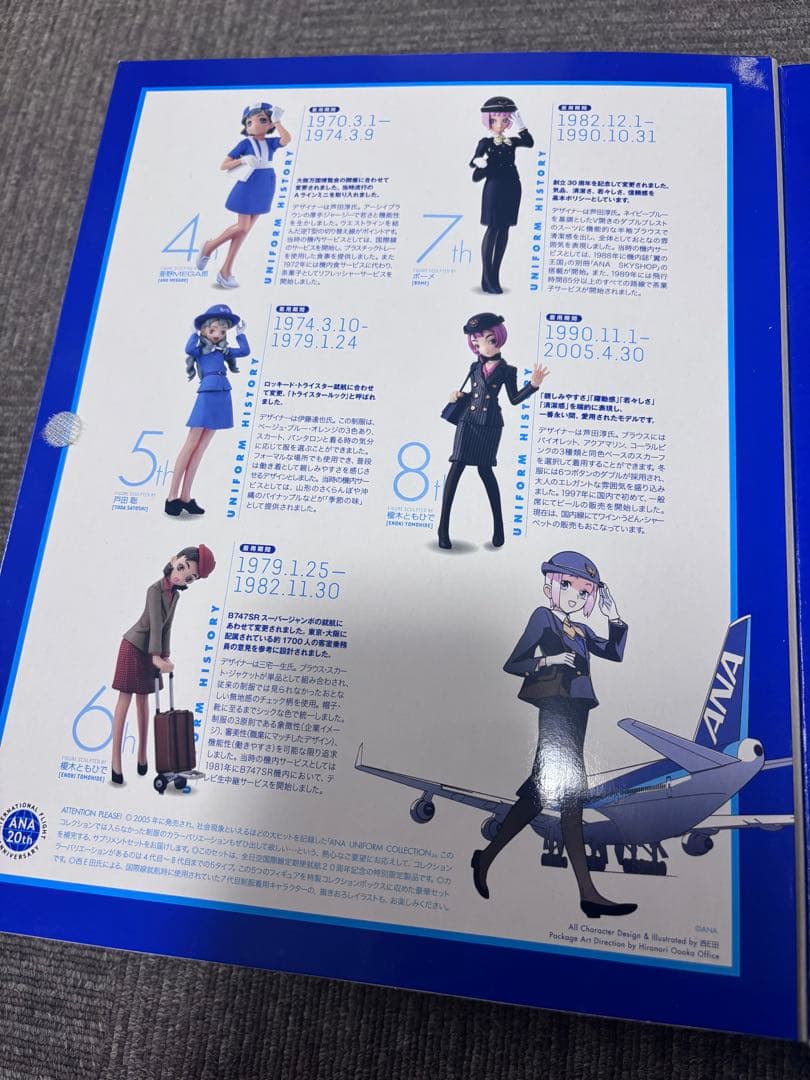 ANA ユニフォームコレクション EXTRA フィギュア5体セット　海洋堂