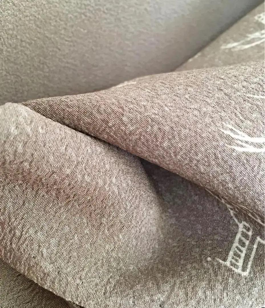 能楽図絵 能舞 羽衣他 男物長襦袢 正絹 美しき日本の古布 古裂骨董アンティーク