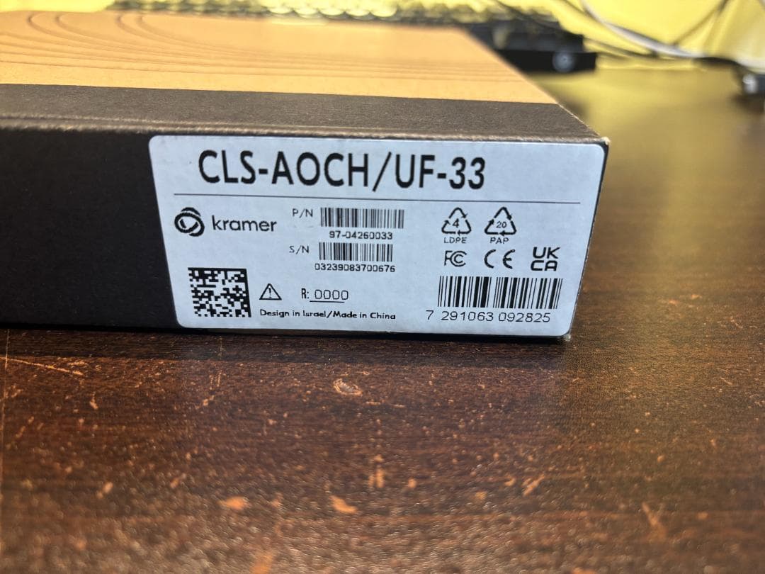 【HDMI】kramer CLS-AOCH/UF-33 光ハイブリットケーブル