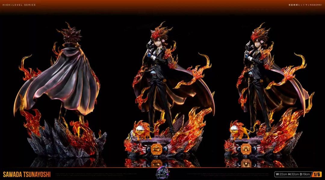 家庭教師ヒットマンREBORN! 沢田綱吉 ⑨ ガレージキット ガレキ スタチュ