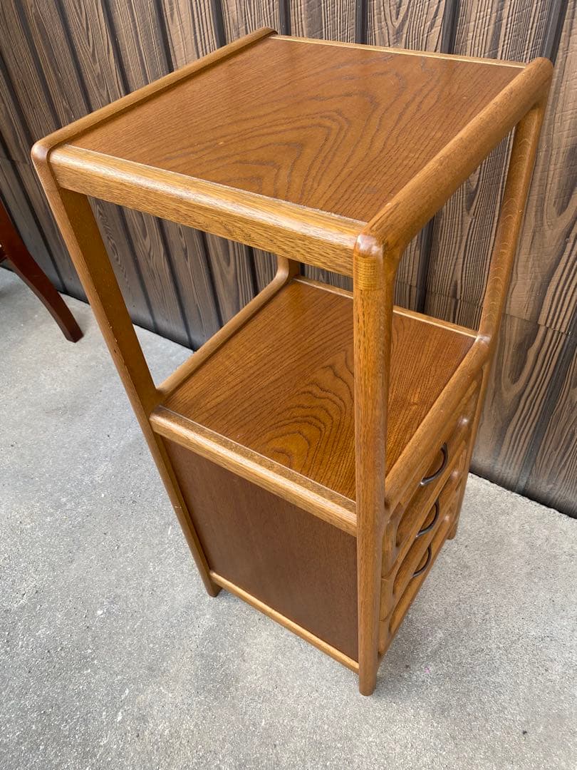 曙工芸　アケボノ　電話台　チェスト　収納引き出し　キャビネット　ヴィンテージ