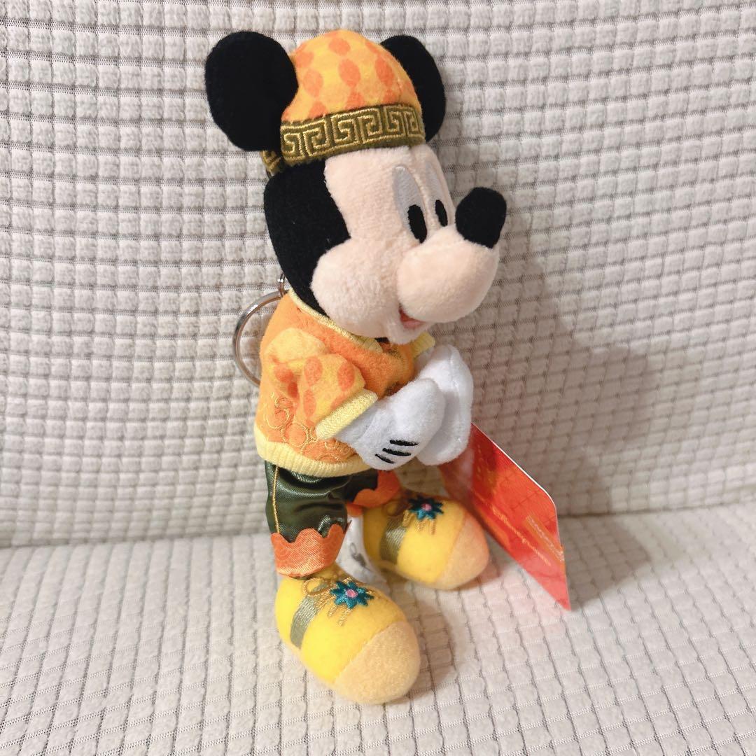 【新品】香港ディズニー 春節 ミッキー ミニー ぬいぐるみ バッグチャーム