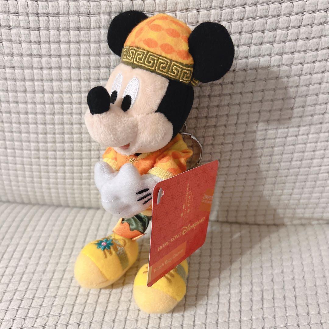 【新品】香港ディズニー 春節 ミッキー ミニー ぬいぐるみ バッグチャーム
