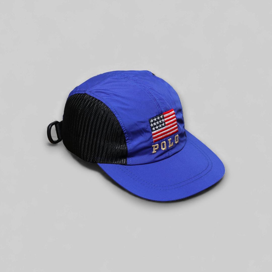 <USA製> 90's POLO SPORT メッシュキャップ 古着