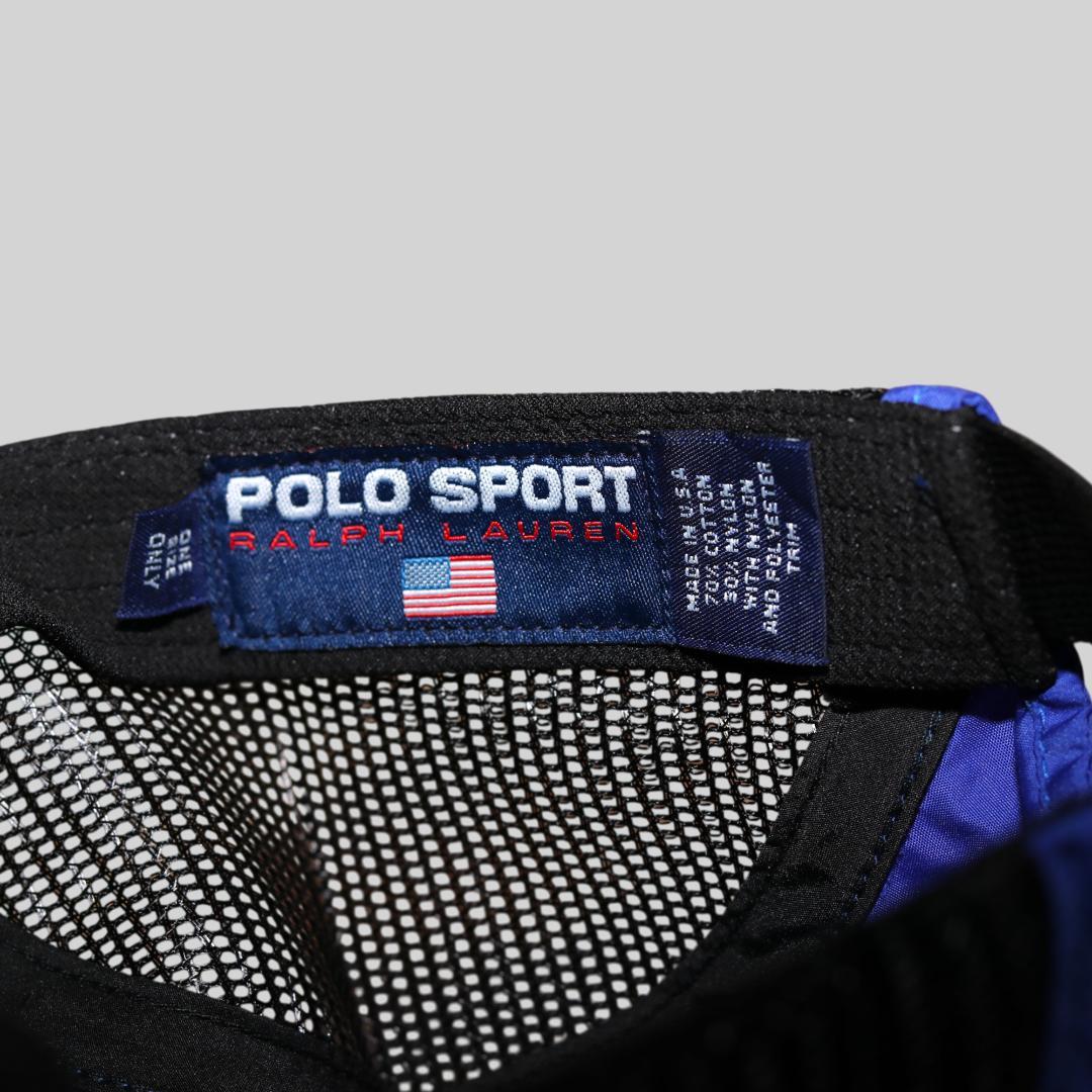 <USA製> 90's POLO SPORT メッシュキャップ 古着
