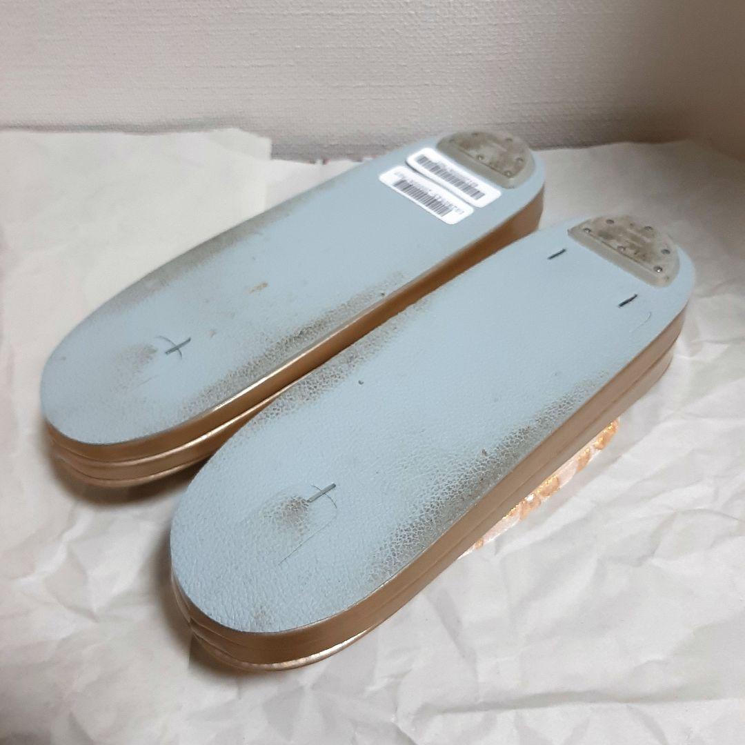美品　高級和装バッグと草履セット　ベージュゴールド　成人式　卒業式　振袖　式