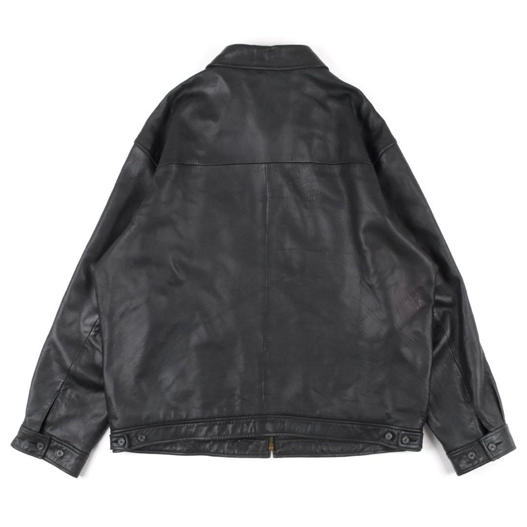 90s Polo Ralph Lauren Leather Jacket 黒