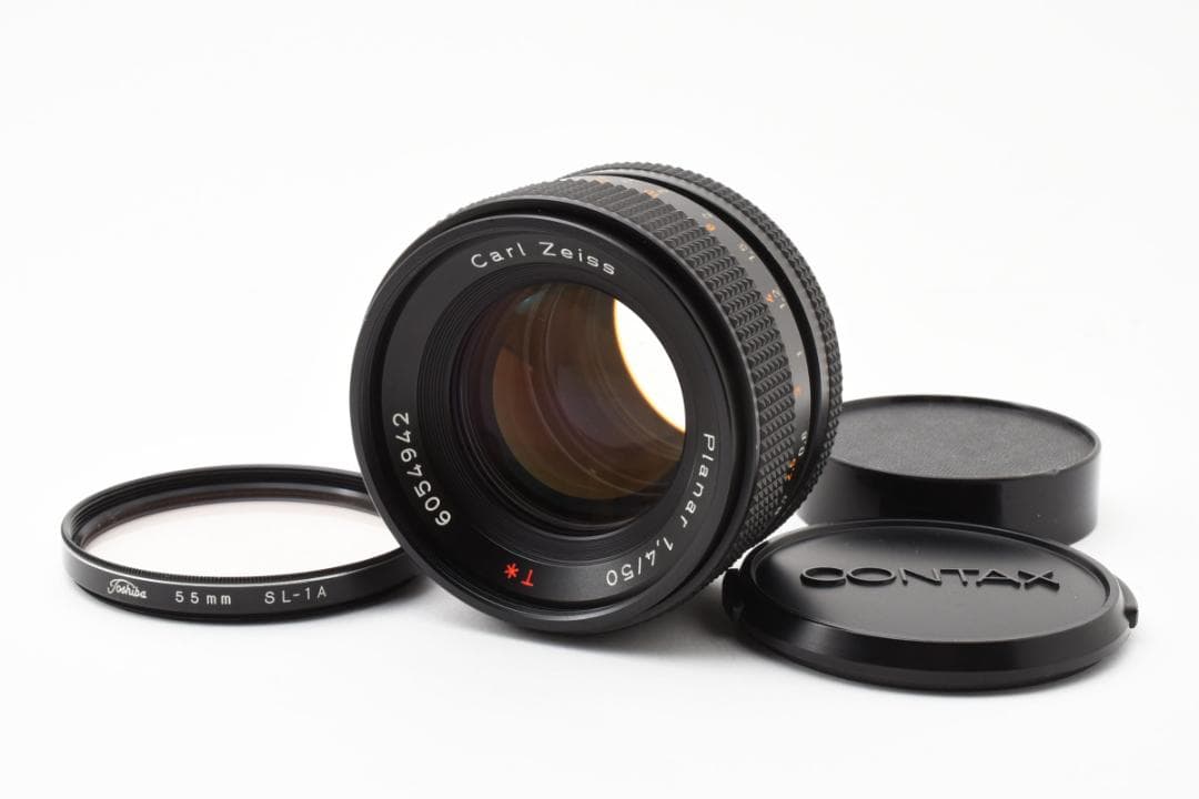 CONTAX Planar 50mm F1.4 AEJ フィルター付 動作確認済
