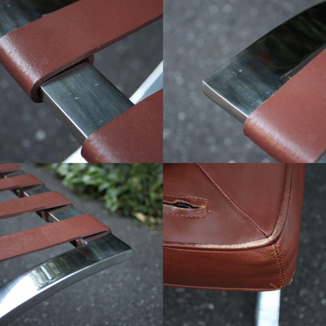 バルセロナチェア オットマン スツール 本革 レザー ブラウン リプロダクト