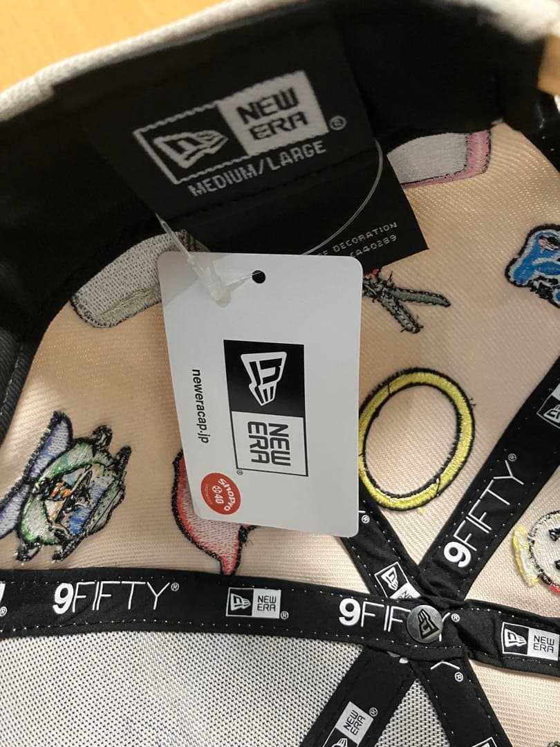 ドラえもん×ニューエラ　9FIFTY 刺繍キャップ ベージュ