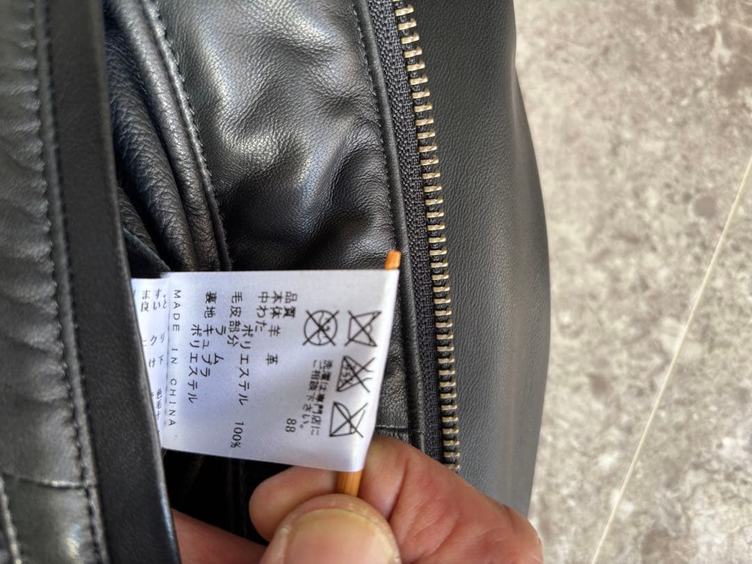 カルバンクライン　羊革レザージャケット