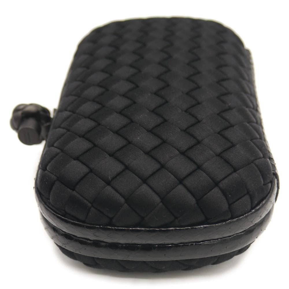 ボッテガヴェネタ イントレチャート サテン レザー クラッチバッグ Y04790