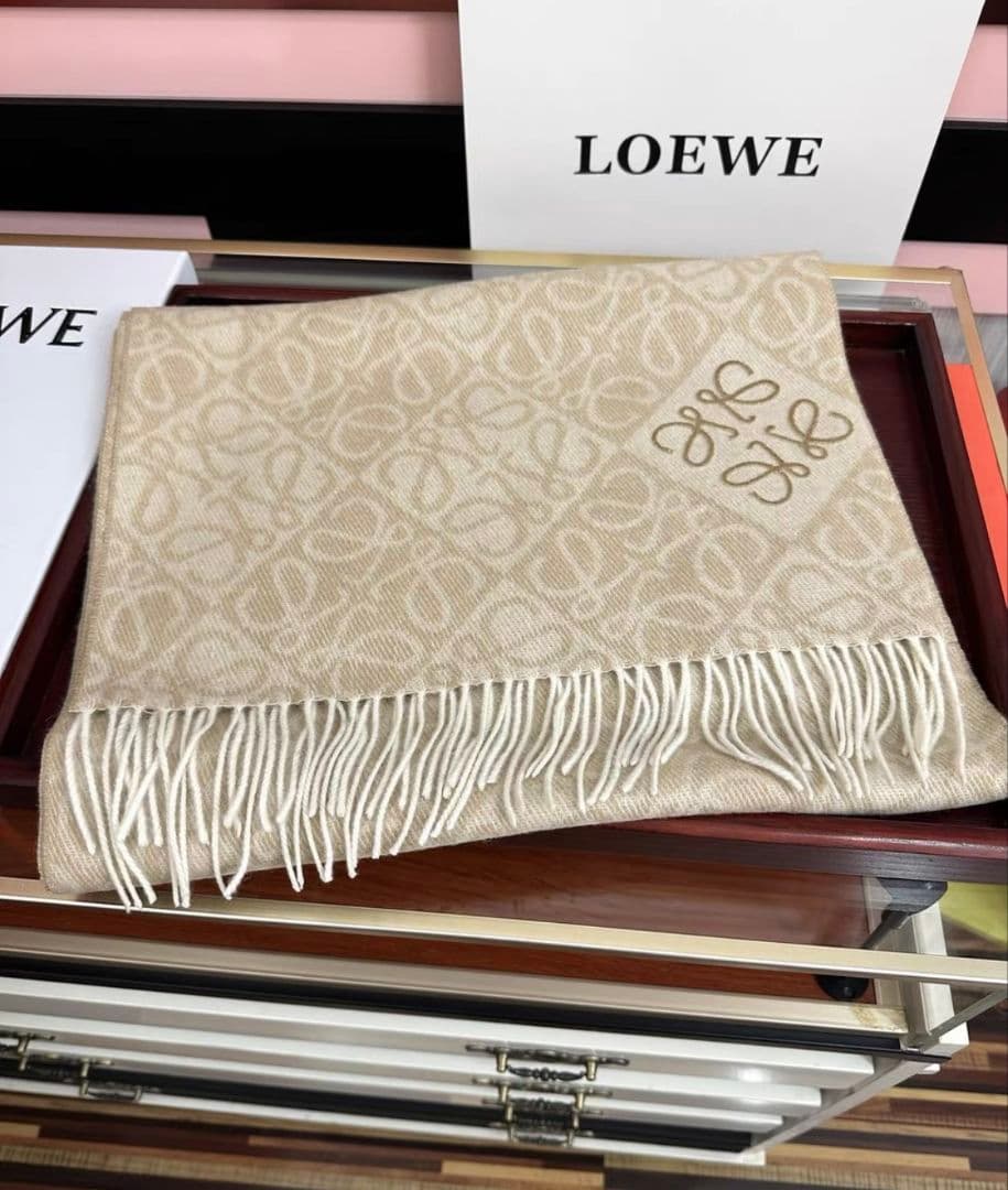 LOEWE ロエベ マフラー アナグラム 180×40