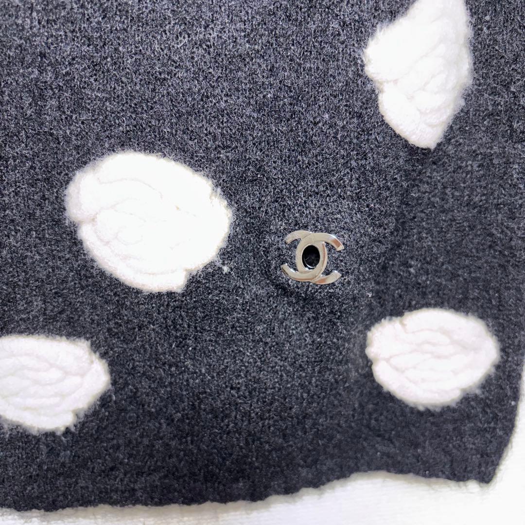 CHANEL マフラー　カメリア