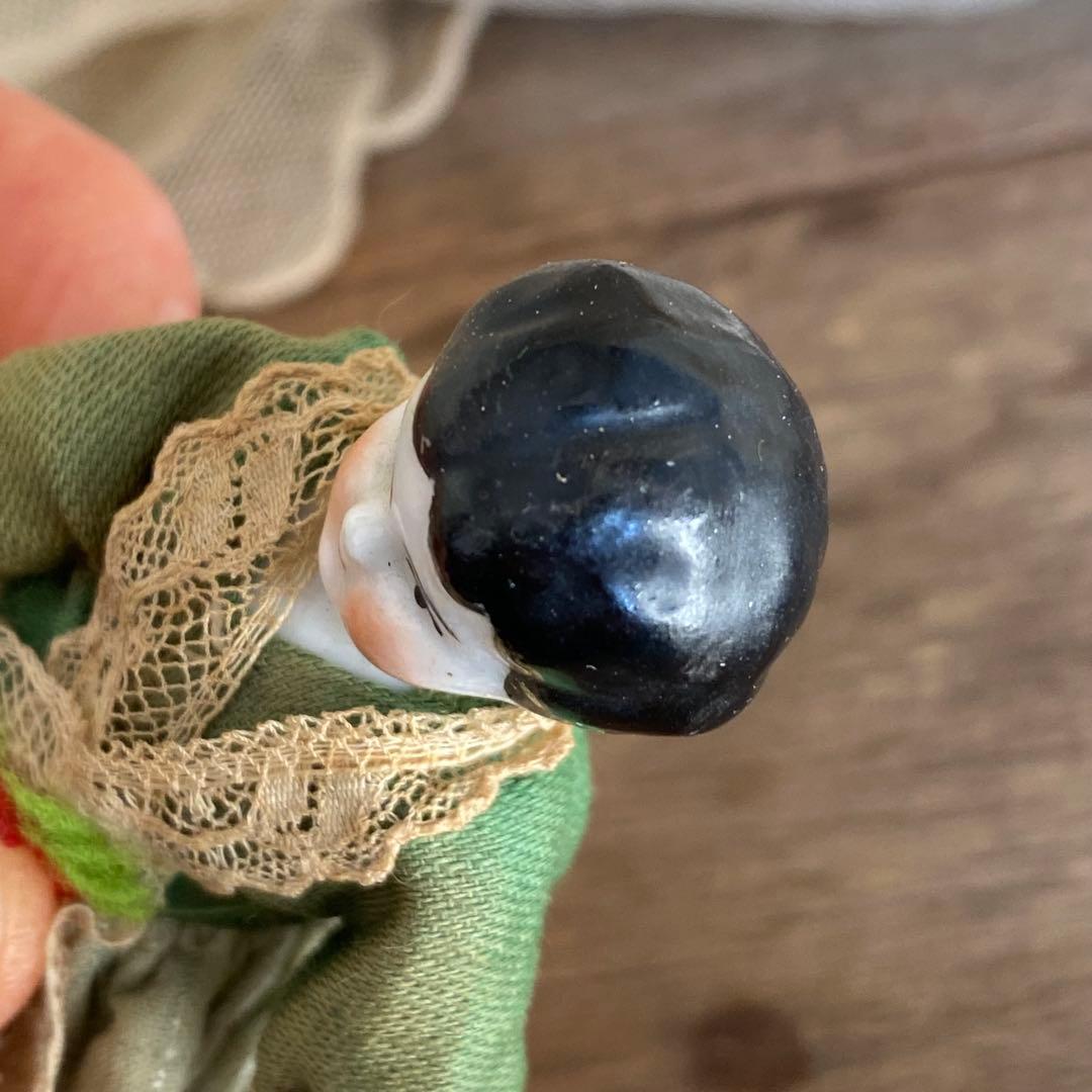 ドイツアンティーク チャイナヘッドドール 13cm