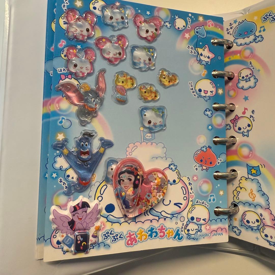ひ*り様 シール帳完成品　キーホルダー付　ボンボンドロップシール　おはじきシール