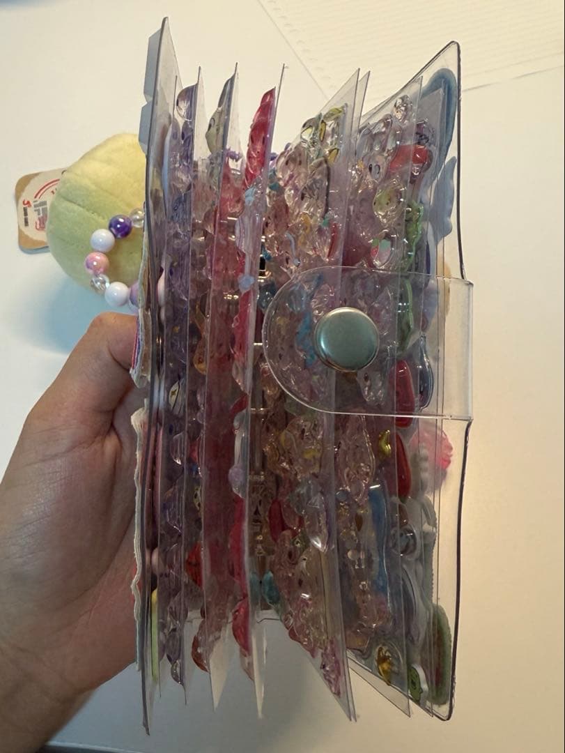 ひ*り様 シール帳完成品　キーホルダー付　ボンボンドロップシール　おはじきシール