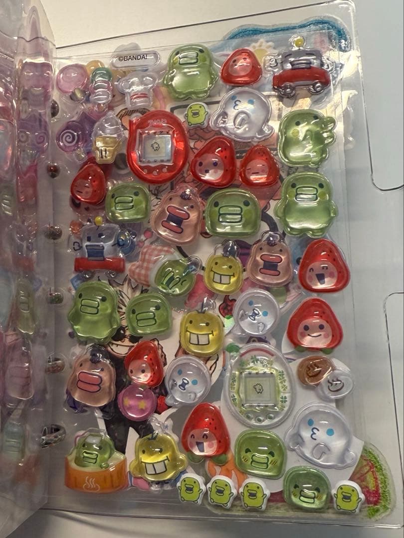 ひ*り様 シール帳完成品　キーホルダー付　ボンボンドロップシール　おはじきシール