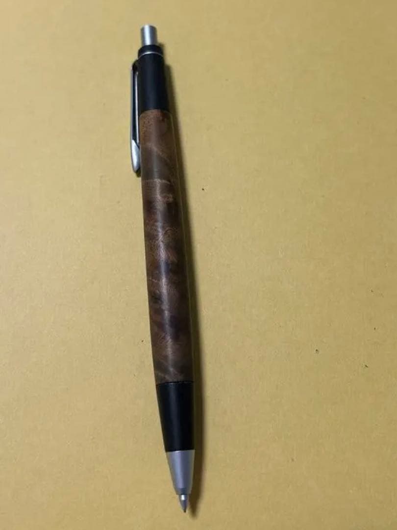 野原工芸　シャープペンシル　マーブルウッド　シルバー