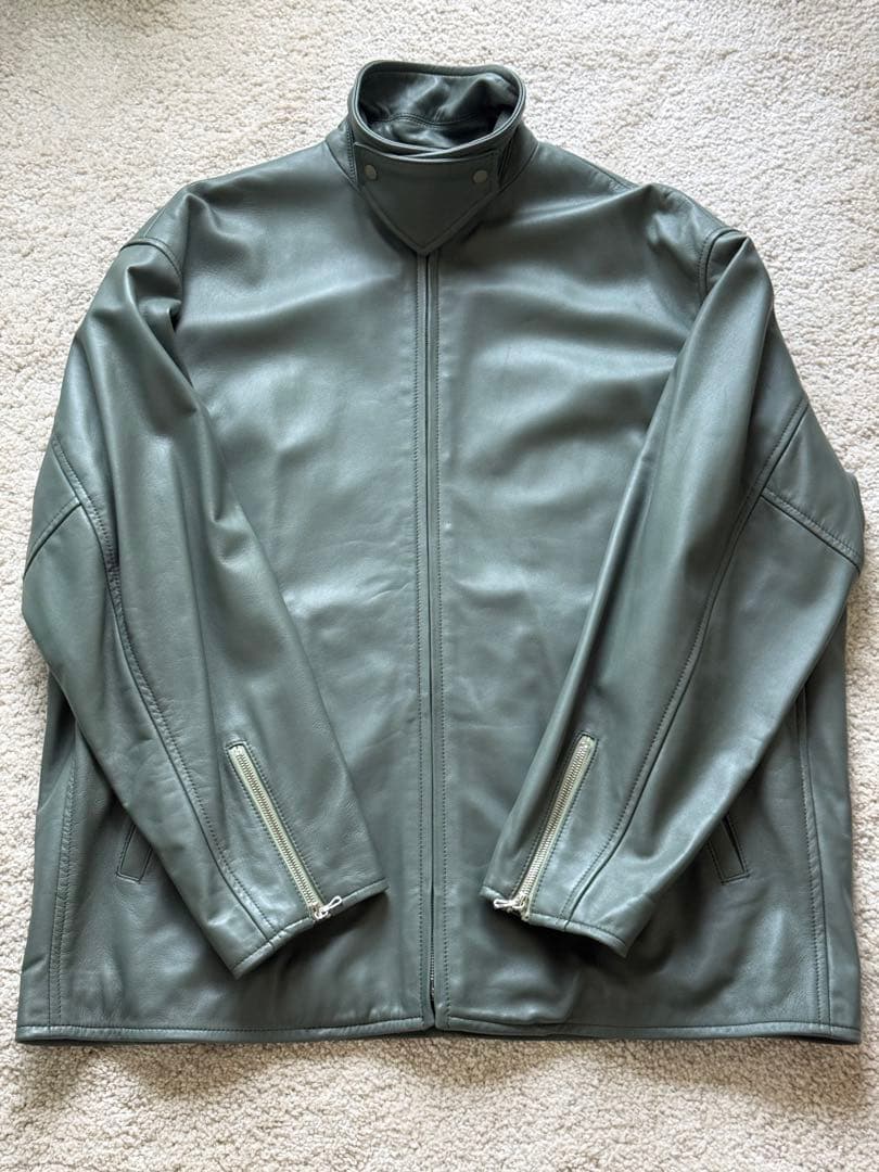 グラフペーパー SHEEP LEATHER RIDERS JACKET サイズ2